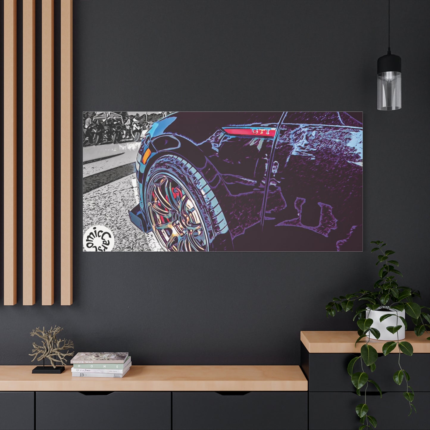 Canvas Print German Import Sports Car Luxury Decor for Car Enthusiasts