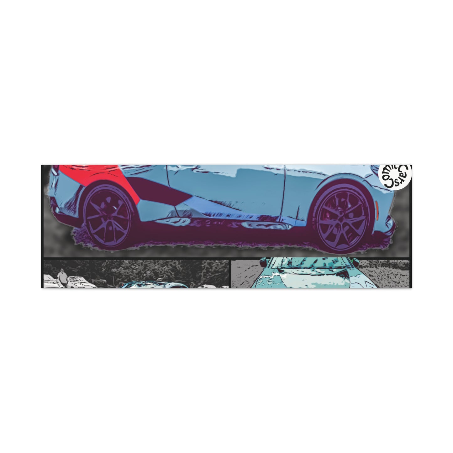 Canvas Print German Sports Car Matte Wall Art Decor