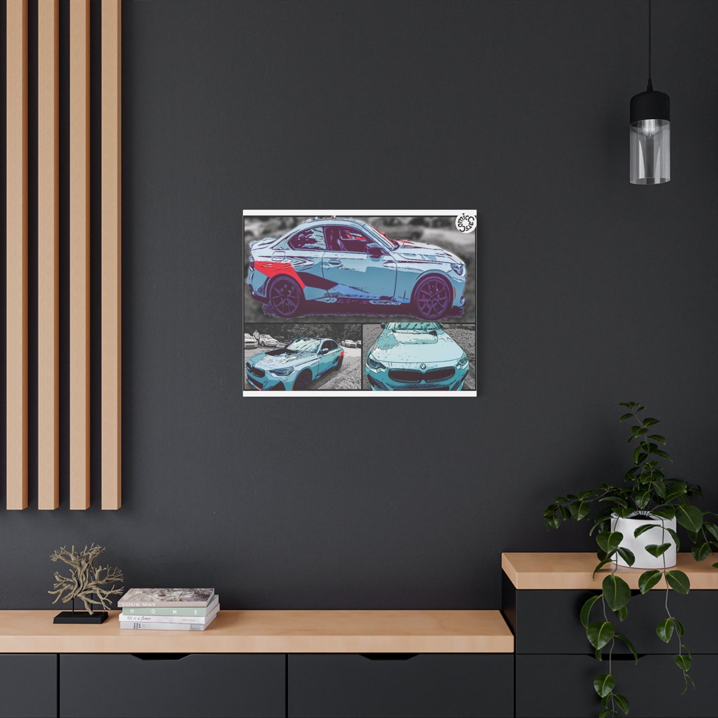 Canvas Print German Sports Car Matte Wall Art Decor