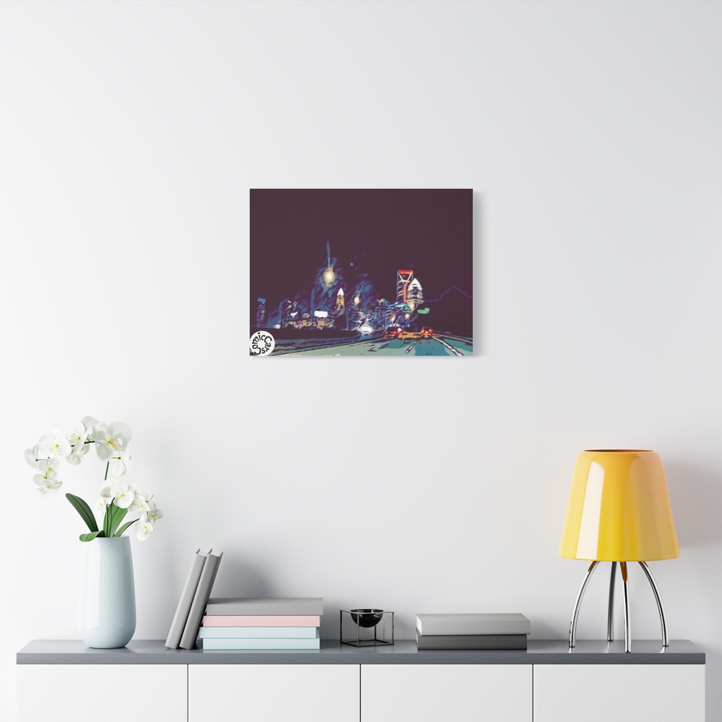 Charlotte Night Cruises City Matte Canvas Wall Art