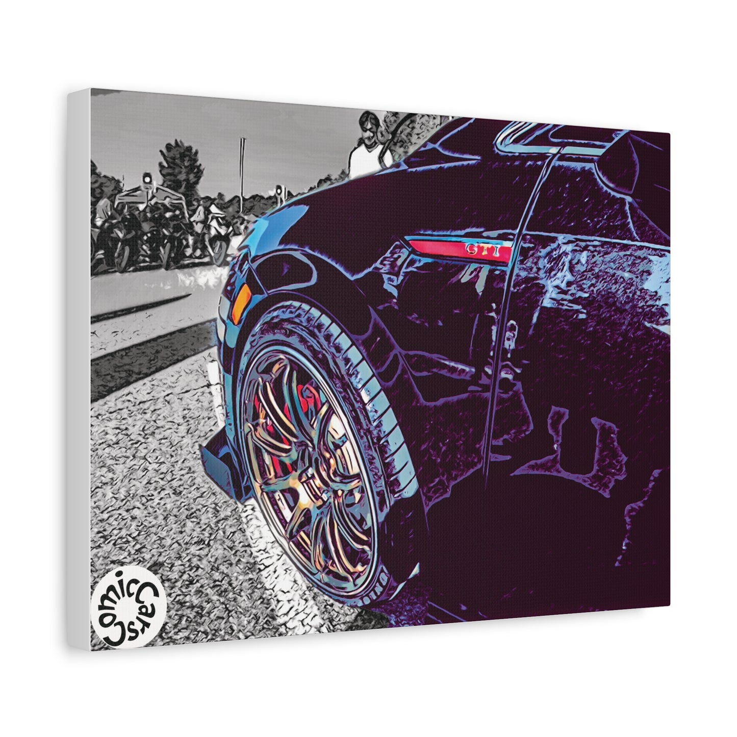 Canvas Print German Import Sports Car Luxury Decor for Car Enthusiasts