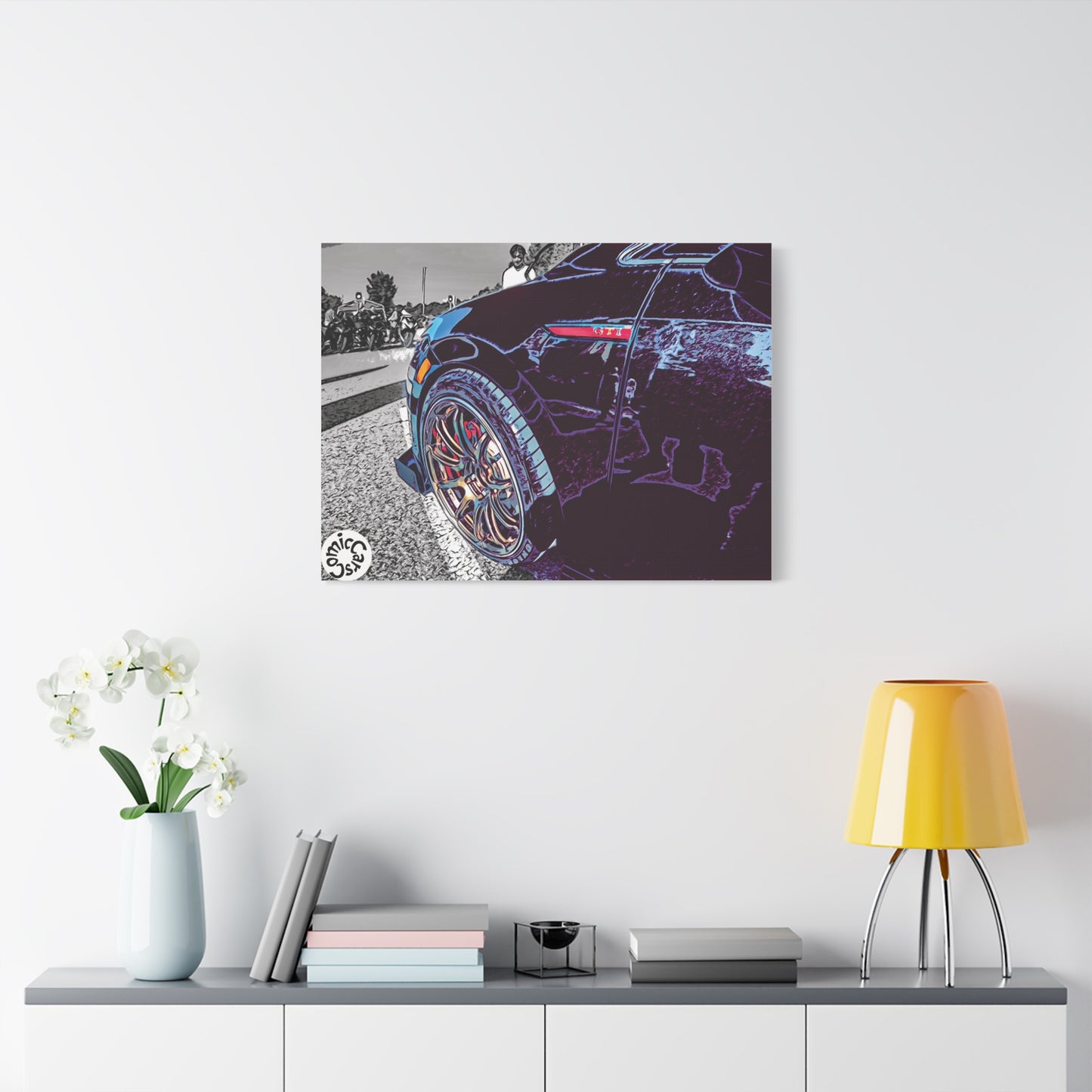 Canvas Print German Import Sports Car Luxury Decor for Car Enthusiasts