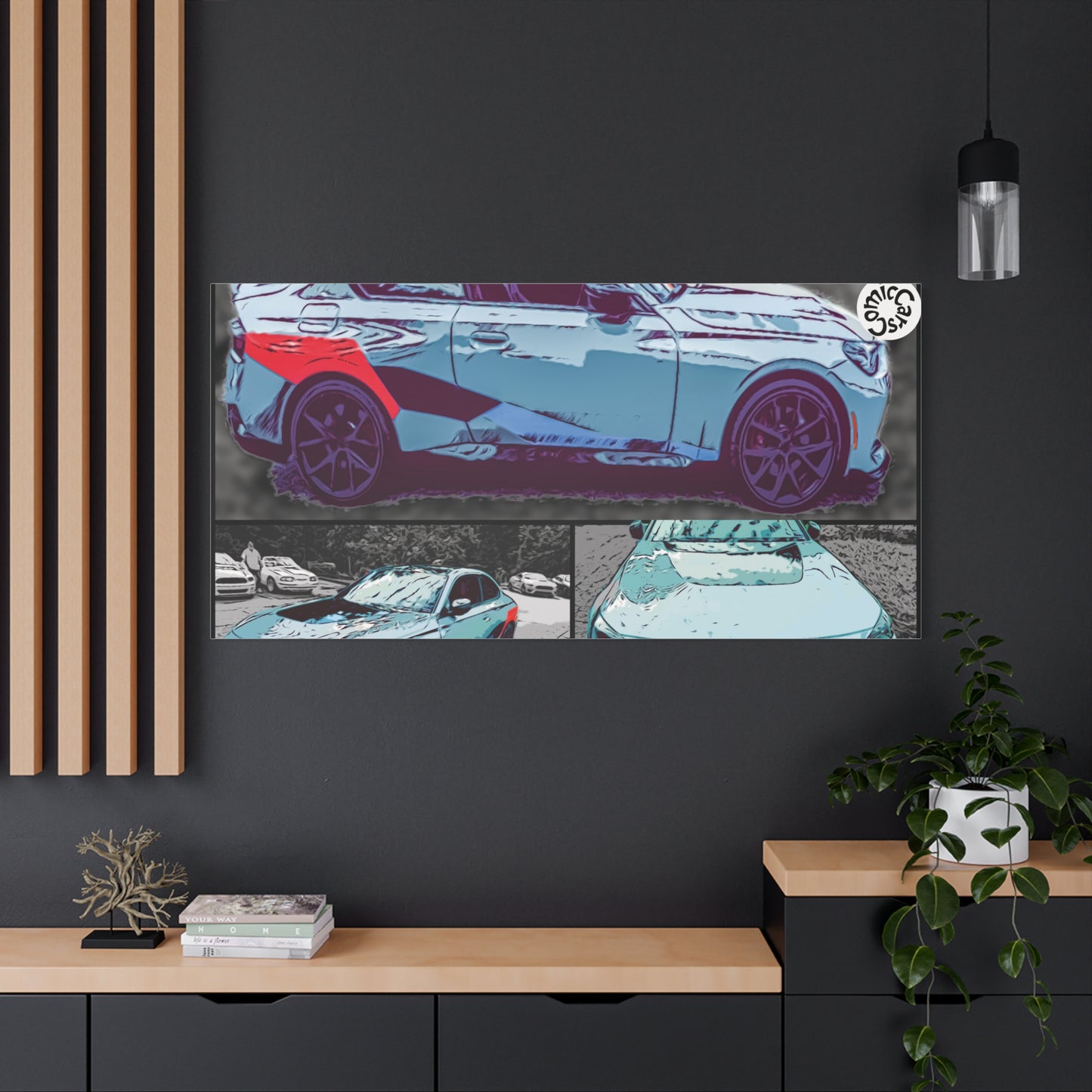 Canvas Print German Sports Car Matte Wall Art Decor
