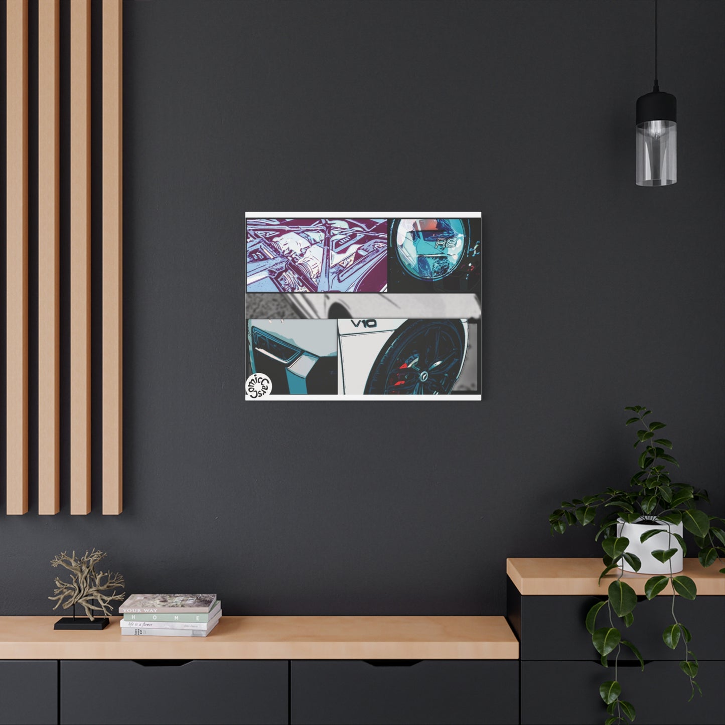 Canvas Print of Fast German Sports Car for Automotive Enthusiasts