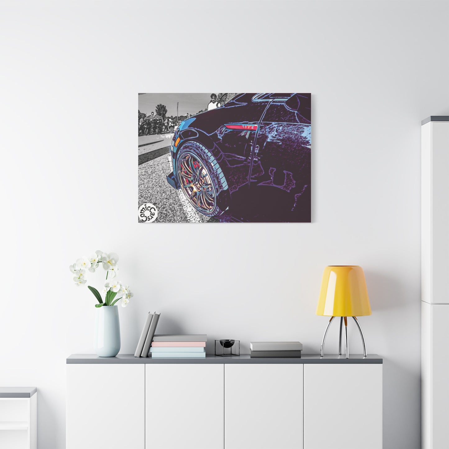 Canvas Print German Import Sports Car Luxury Decor for Car Enthusiasts