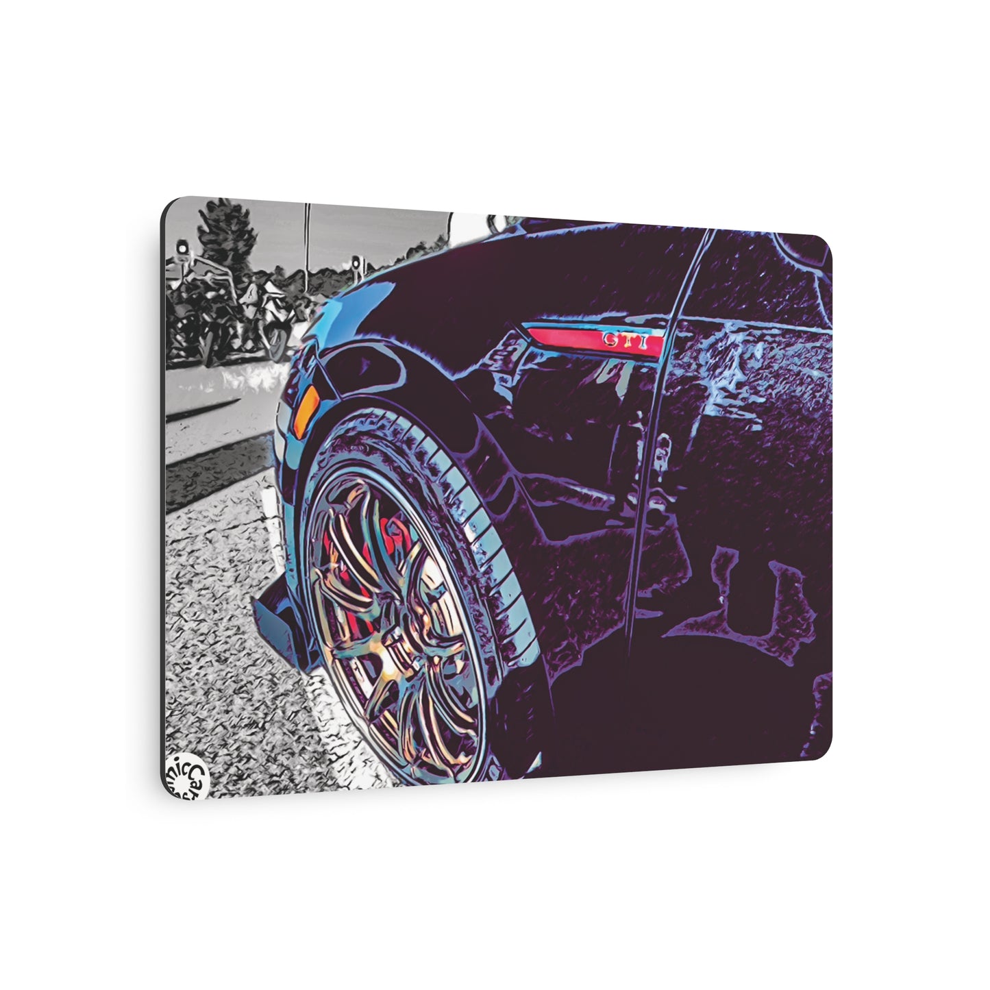 Metal Art Sign German Import Sports Car Wall Decor