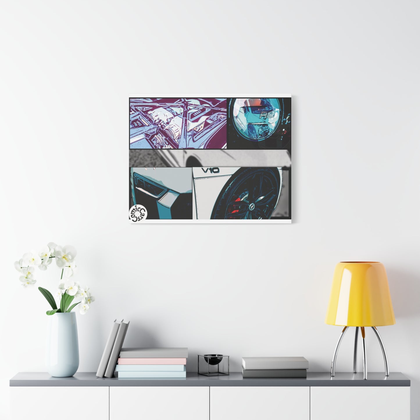 Canvas Print of Fast German Sports Car for Automotive Enthusiasts
