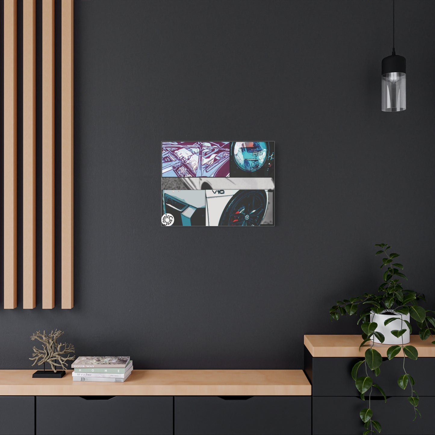 Canvas Print of Fast German Sports Car for Automotive Enthusiasts