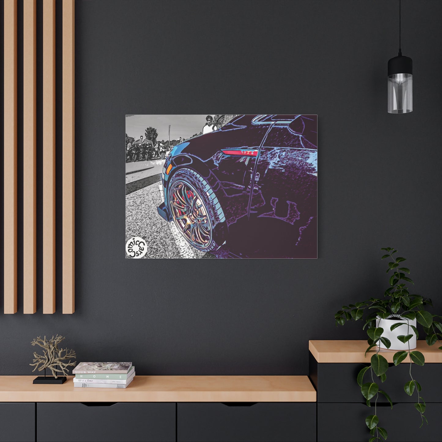 Canvas Print German Import Sports Car Luxury Decor for Car Enthusiasts