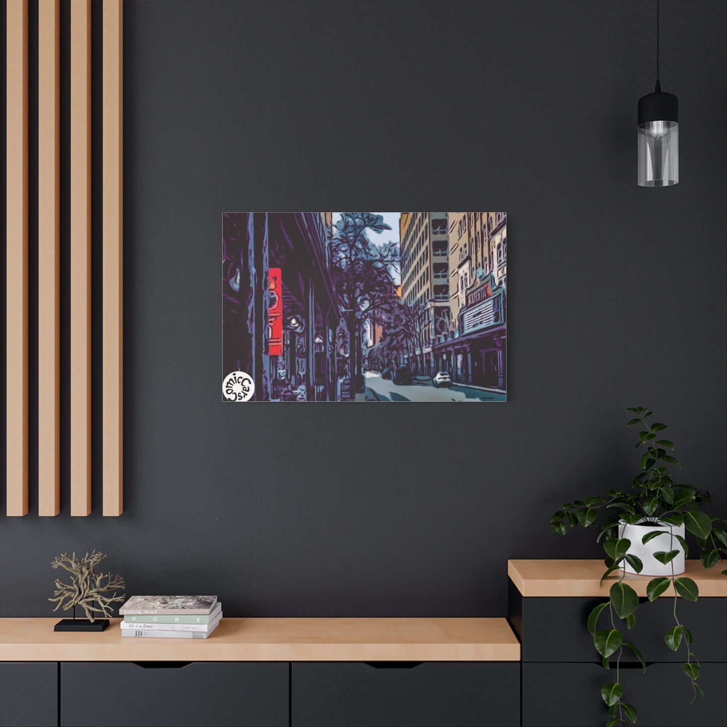 San Antonio Cruises City Matte Canvas Wall Art