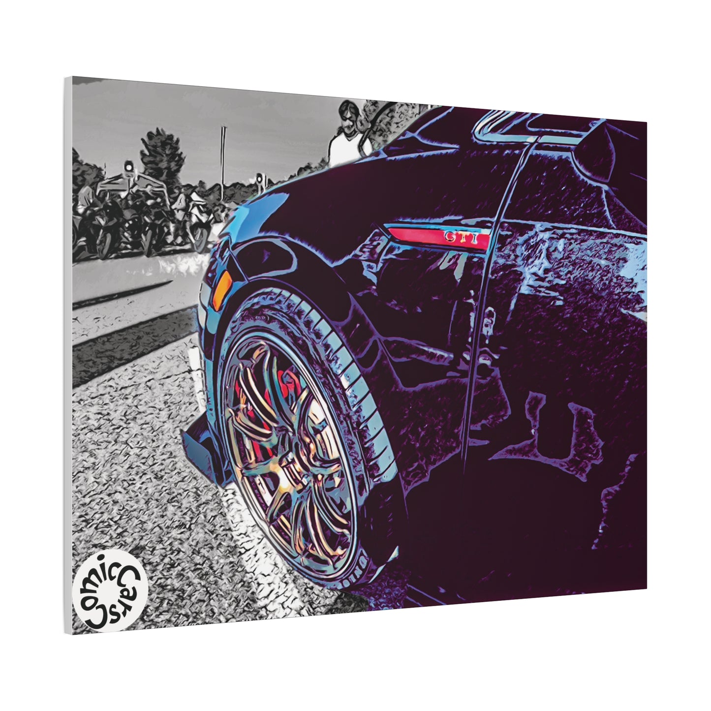Canvas Print German Import Sports Car Luxury Decor for Car Enthusiasts