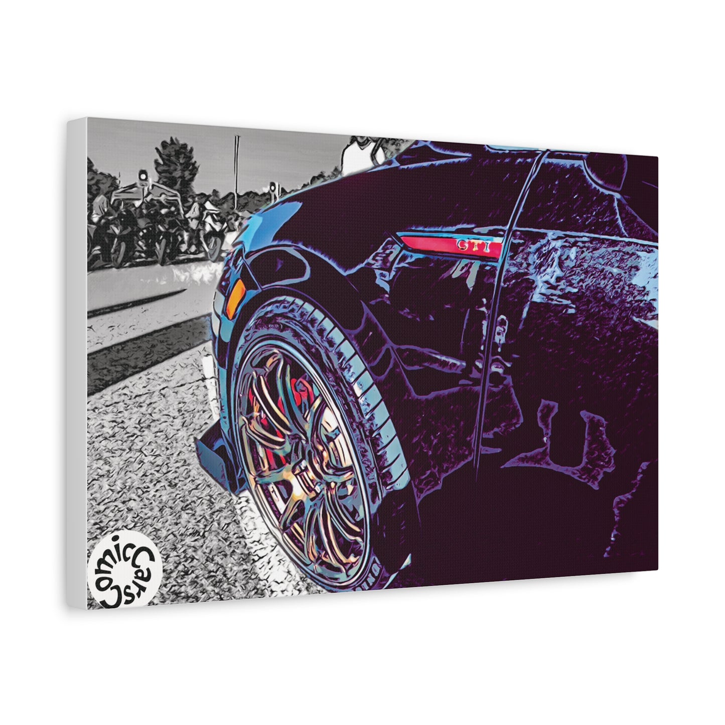 Canvas Print German Import Sports Car Luxury Decor for Car Enthusiasts