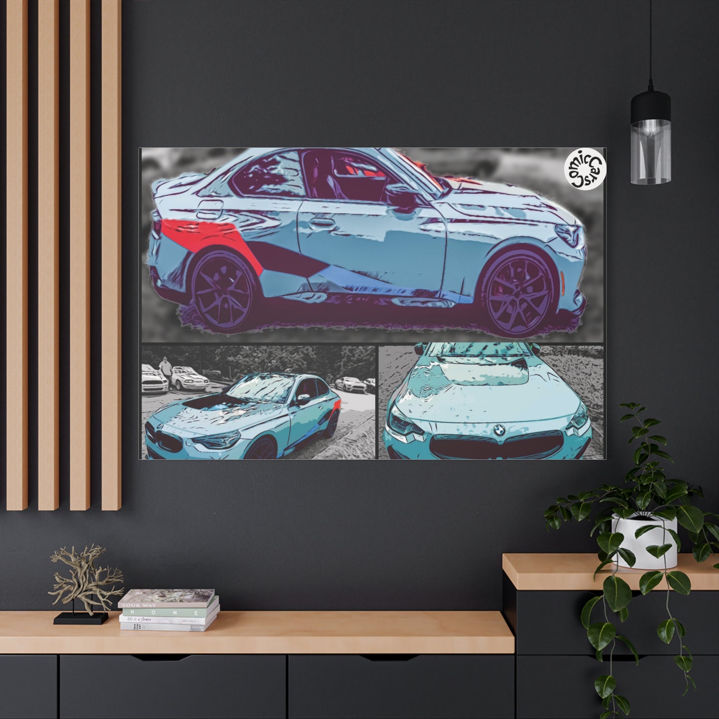 Canvas Print German Sports Car Matte Wall Art Decor