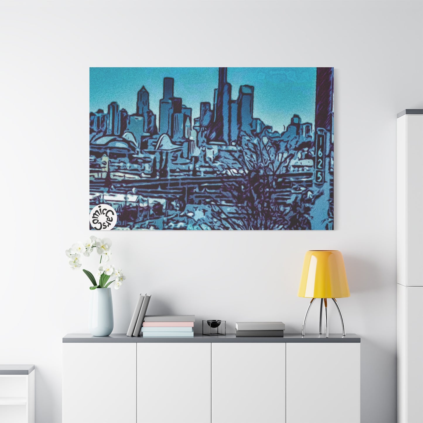 Seattle Cruises City Matte Canvas Wall Art