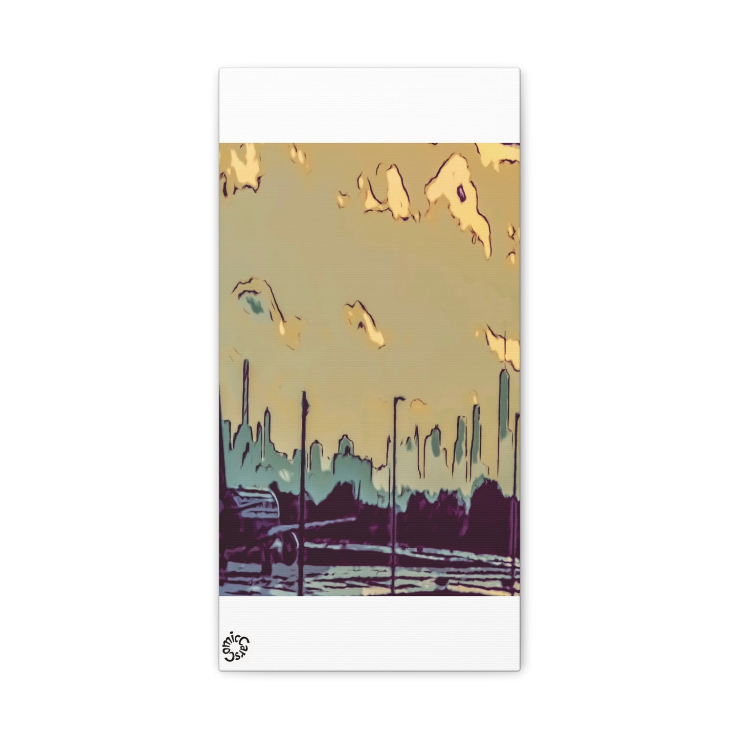 New York City JFK Airport Matte Canvas Wall Art Urban Home Decor