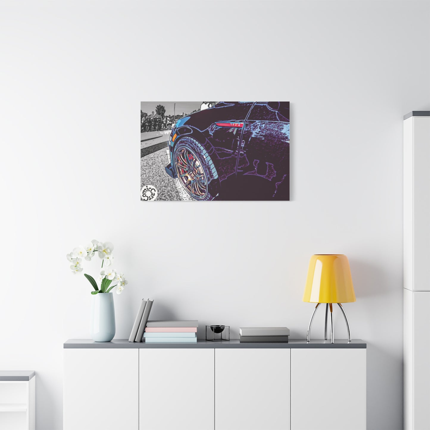 Canvas Print German Import Sports Car Luxury Decor for Car Enthusiasts