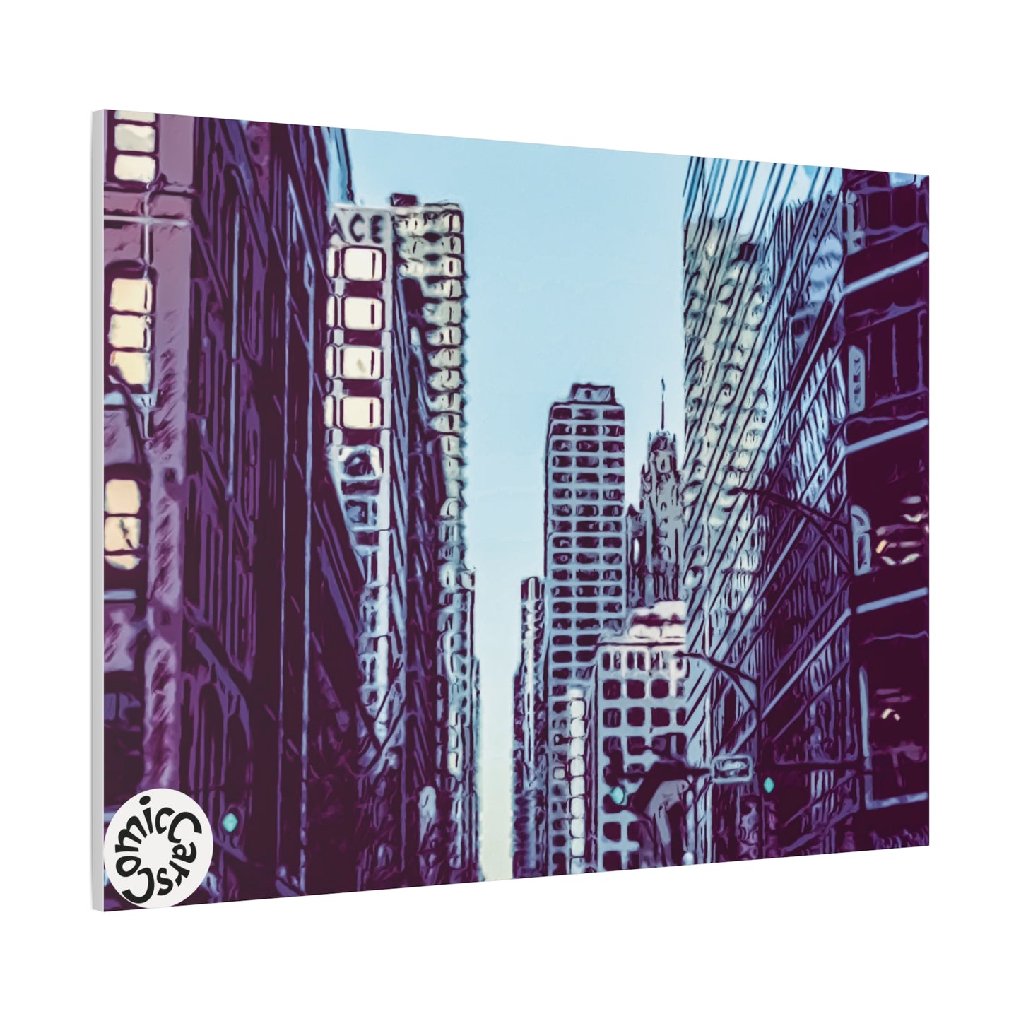 Chi-Town Cruises Matte Canvas Wall Art Urban Decor for Home and Office