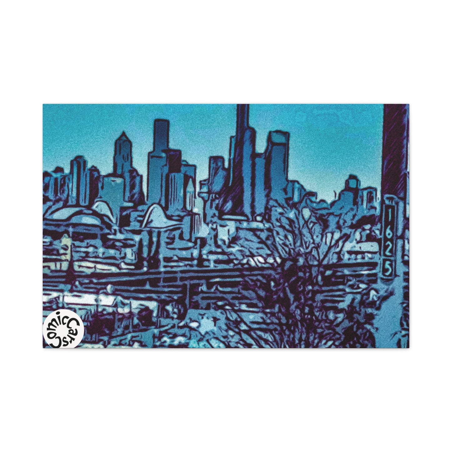 Seattle Cruises City Matte Canvas Wall Art