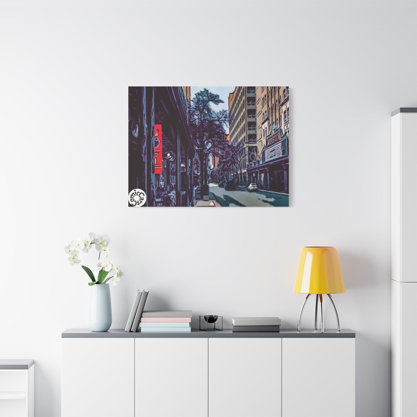 San Antonio Cruises City Matte Canvas Wall Art
