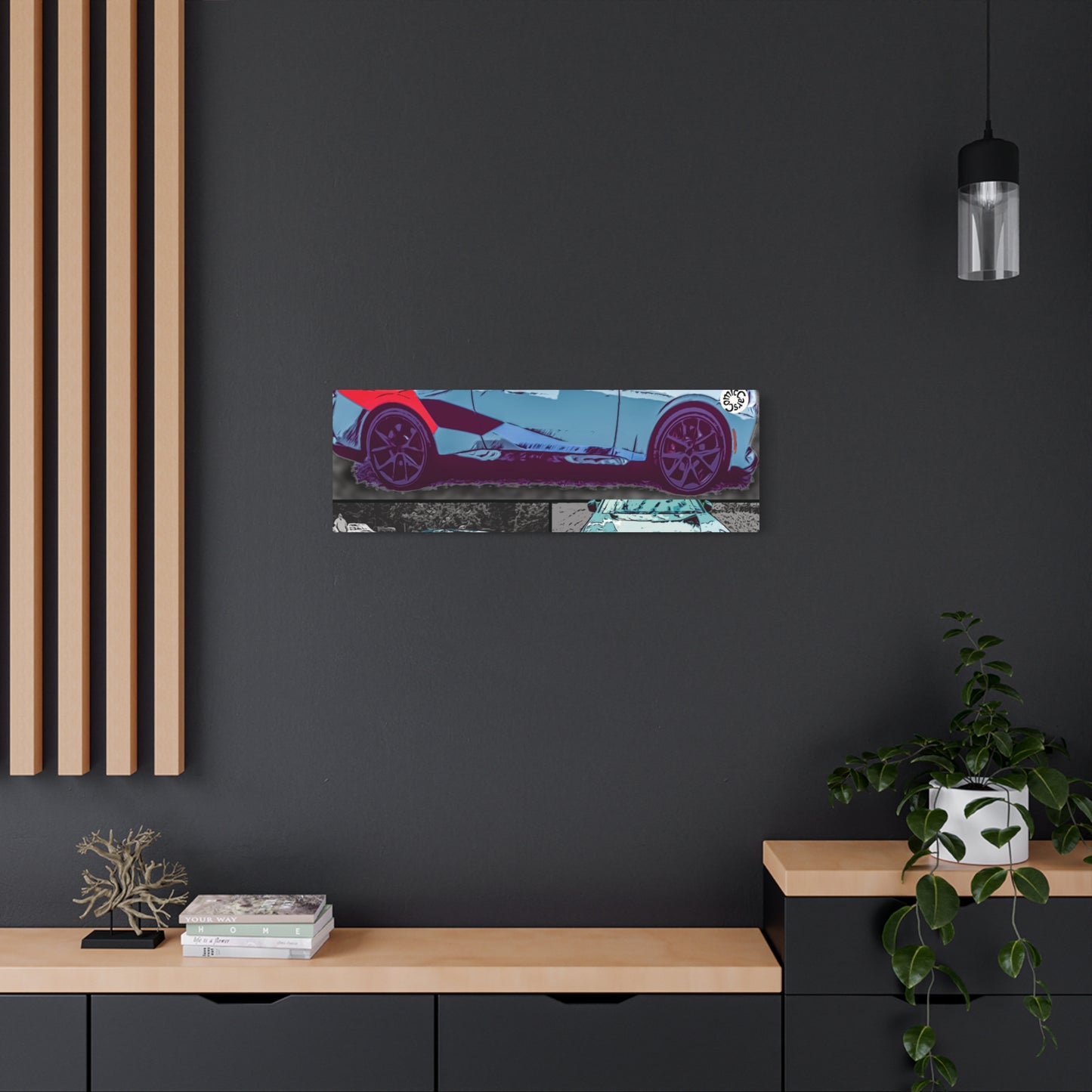 Metal Art Sign German Import Fast Sports Car Design