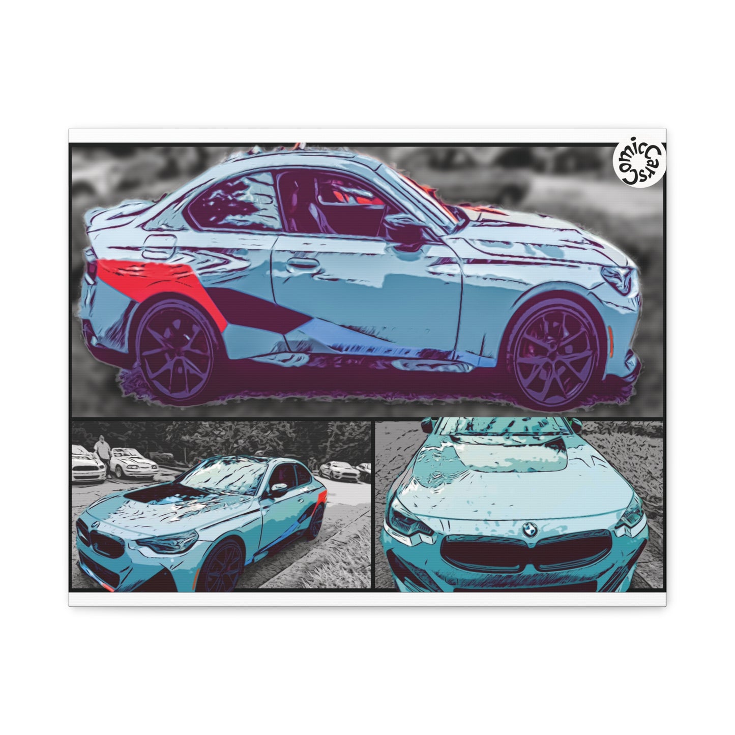 Canvas Print German Sports Car Matte Wall Art Decor