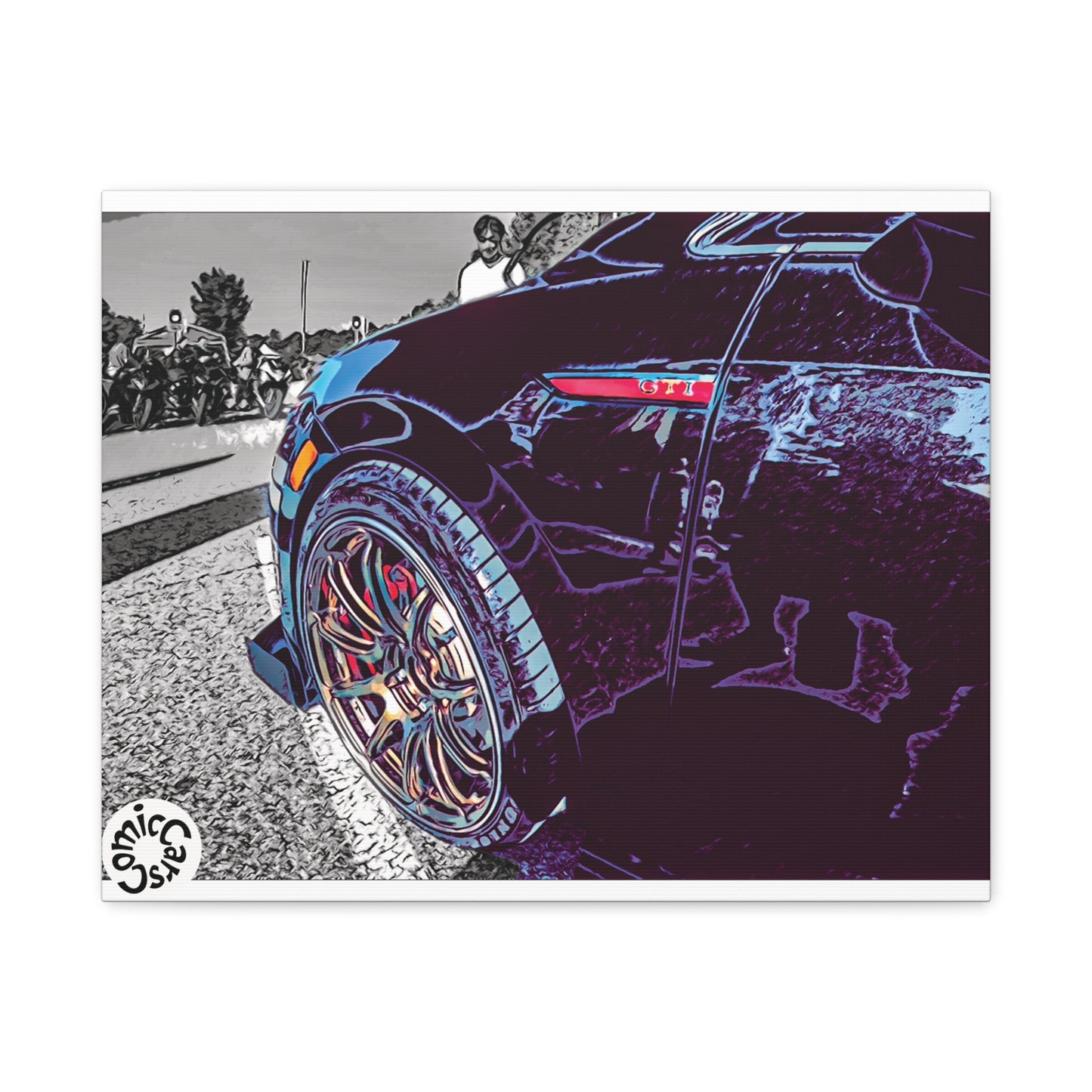 Canvas Print German Import Sports Car Luxury Decor for Car Enthusiasts