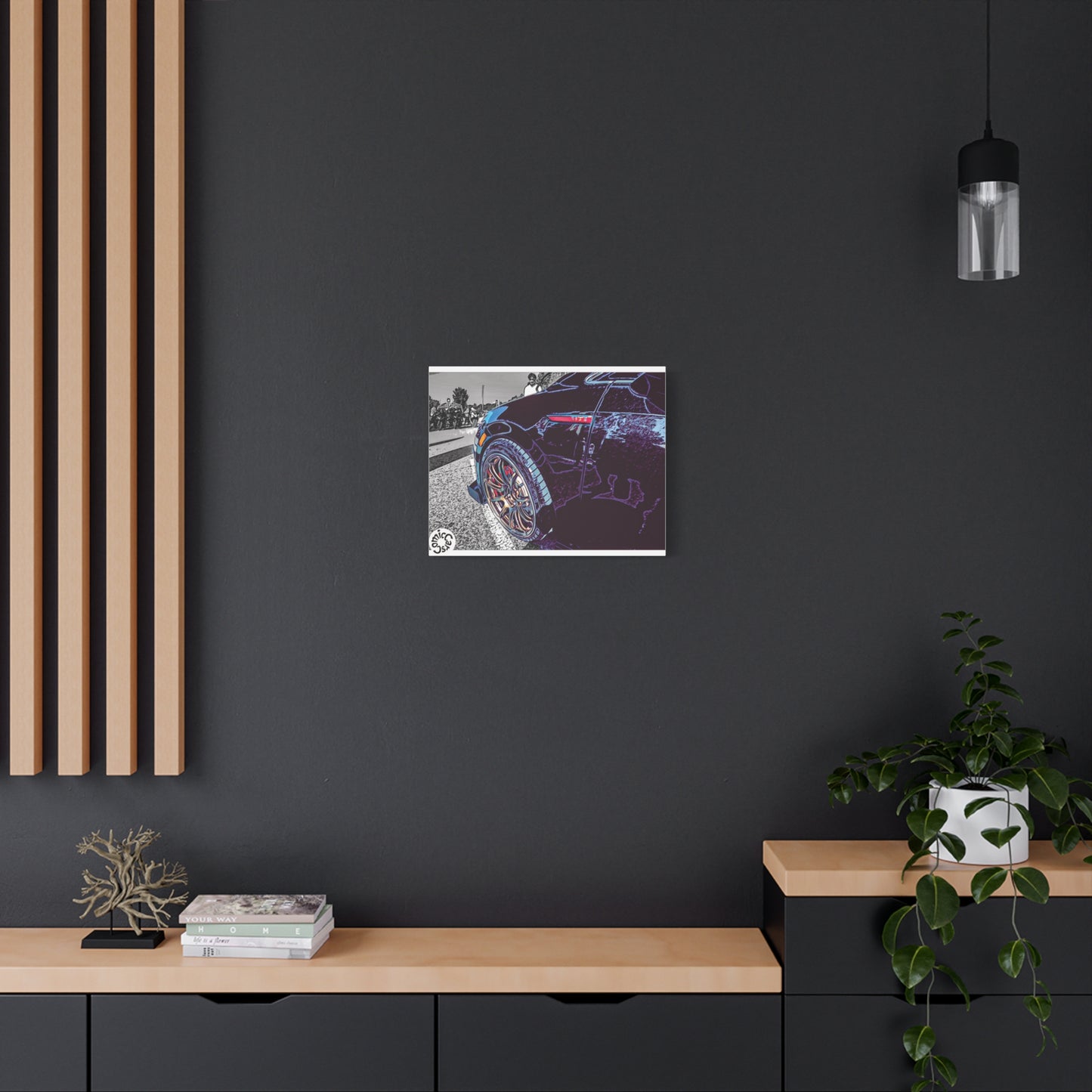 Canvas Print German Import Sports Car Luxury Decor for Car Enthusiasts