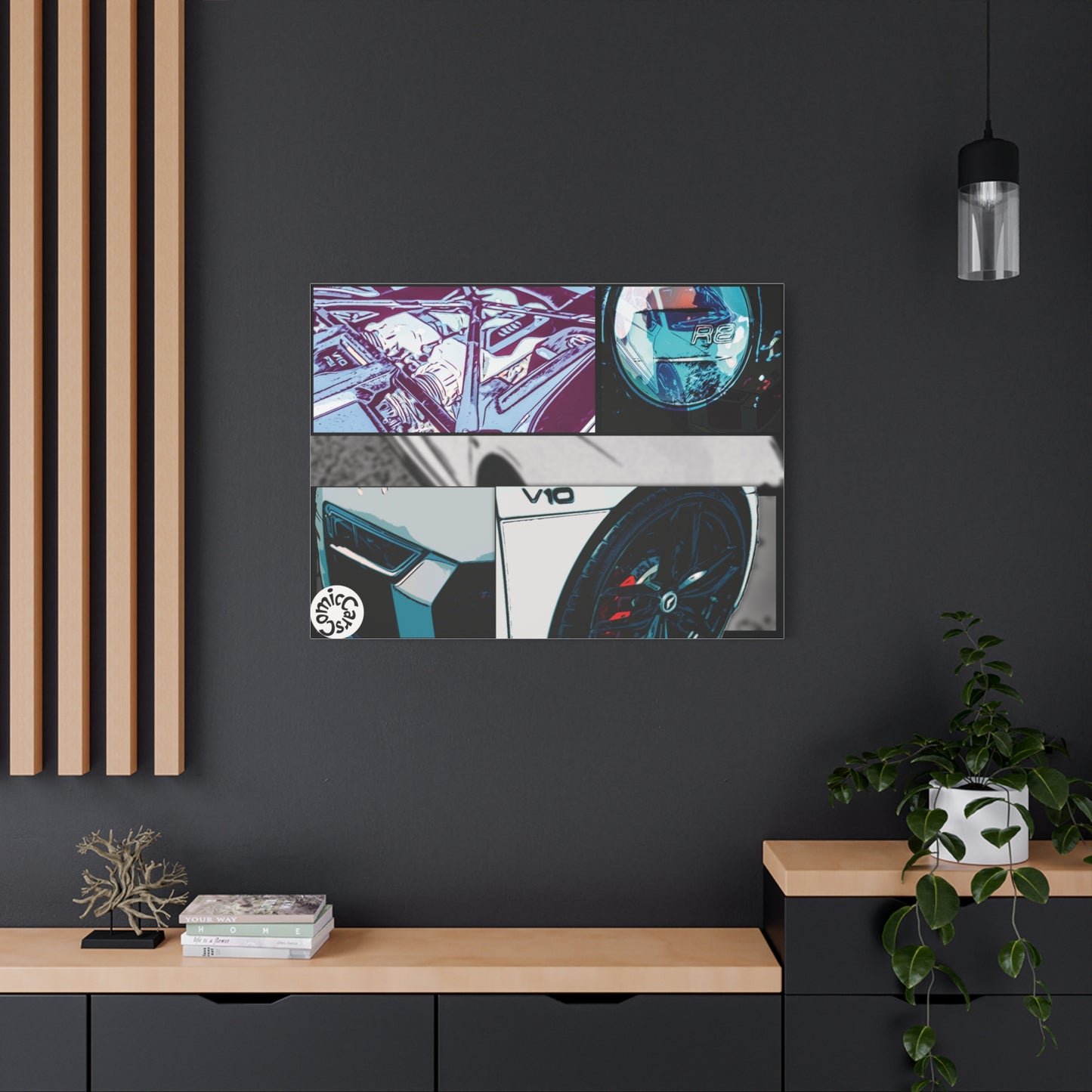 Canvas Print of Fast German Sports Car for Automotive Enthusiasts