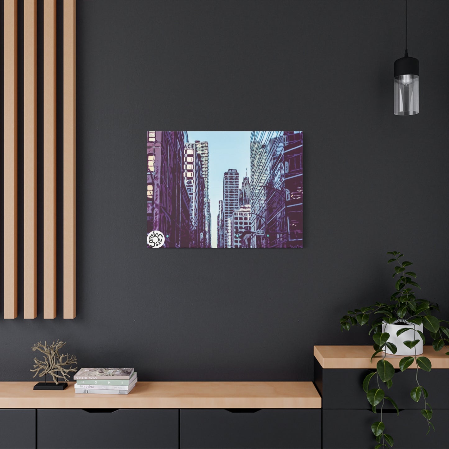 Chi-Town Cruises Matte Canvas Wall Art Urban Decor for Home and Office