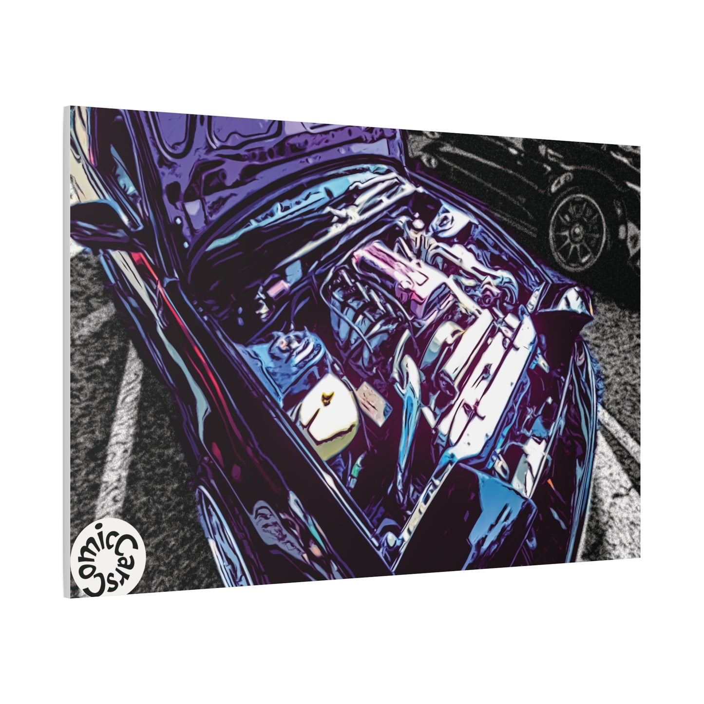 Canvas Wall Art Import Car Drift Engine Matte Canvas Print