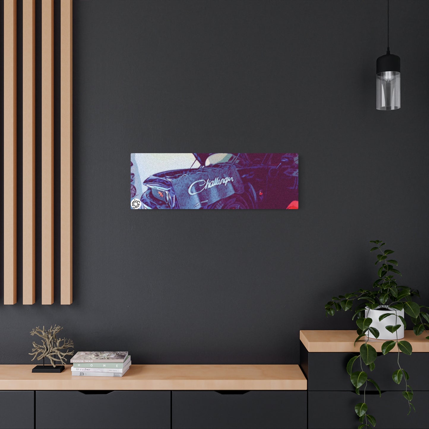 Metal Art Sign Modern Muscle Car Comic Shop Decor