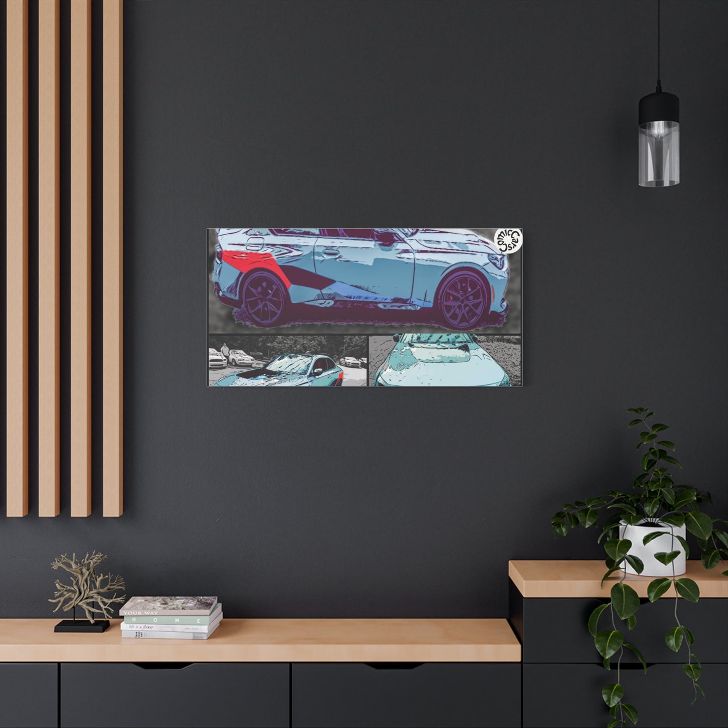 Canvas Print German Sports Car Matte Wall Art Decor