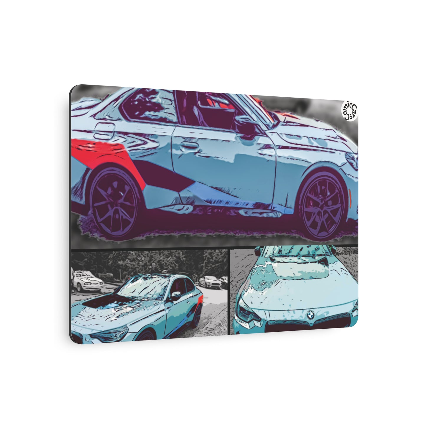 Metal Art Sign German Import Fast Sports Car Design