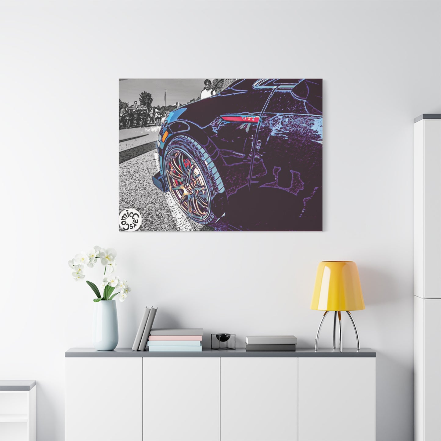 Canvas Print German Import Sports Car Luxury Decor for Car Enthusiasts
