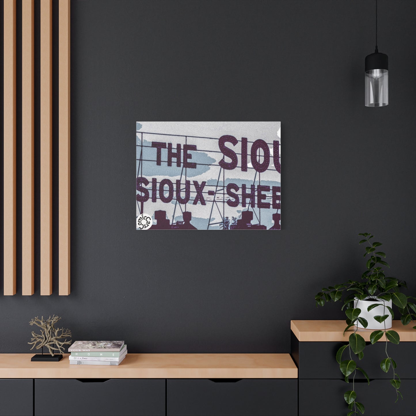 Sioux Falls City Matte Canvas Wall Art Urban Decor