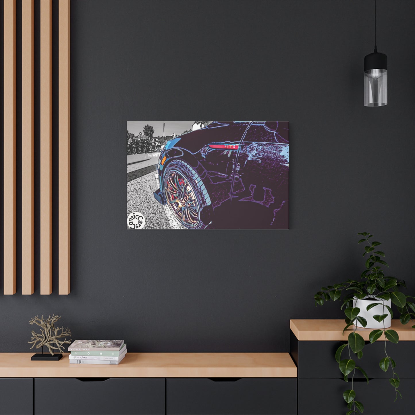 Canvas Print German Import Sports Car Luxury Decor for Car Enthusiasts