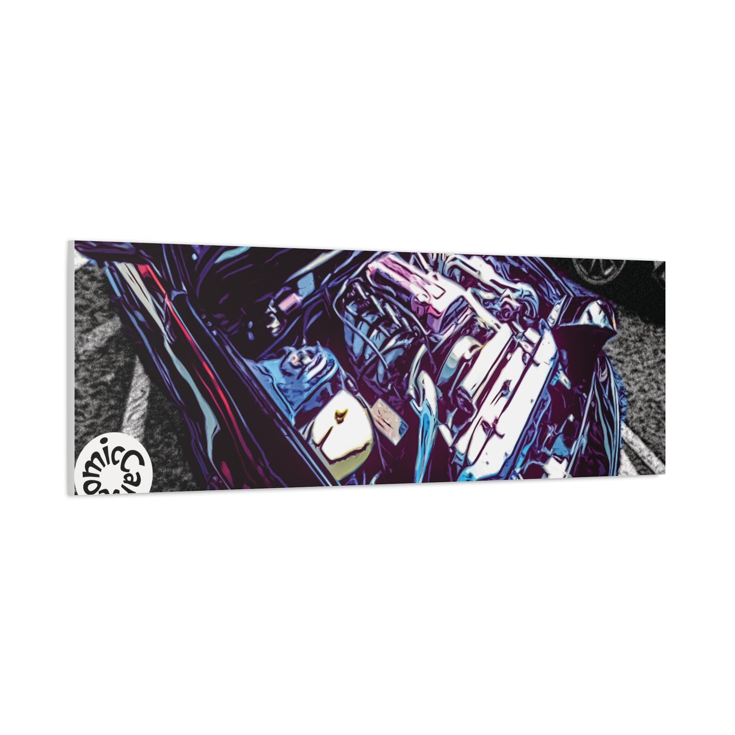 Canvas Wall Art Import Car Drift Engine Matte Canvas Print