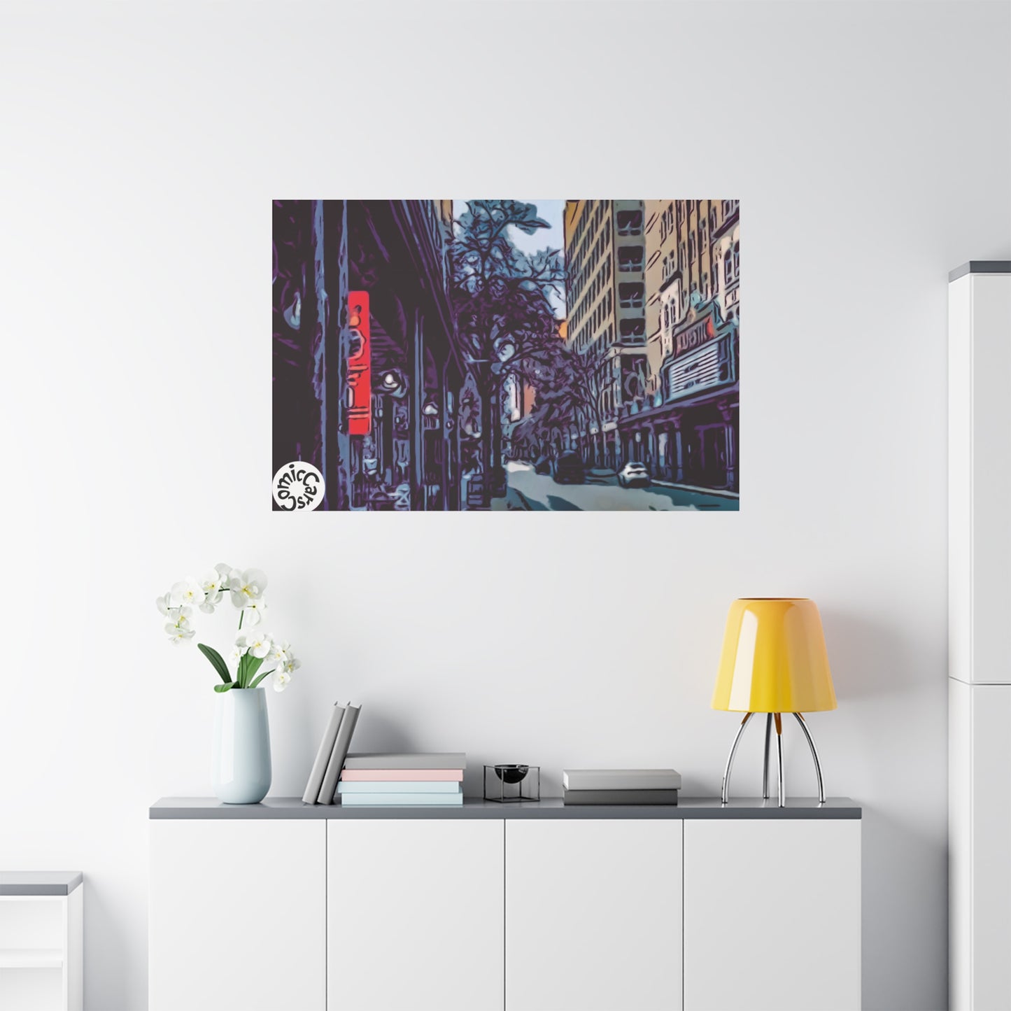 San Antonio Cruises City Matte Canvas Wall Art