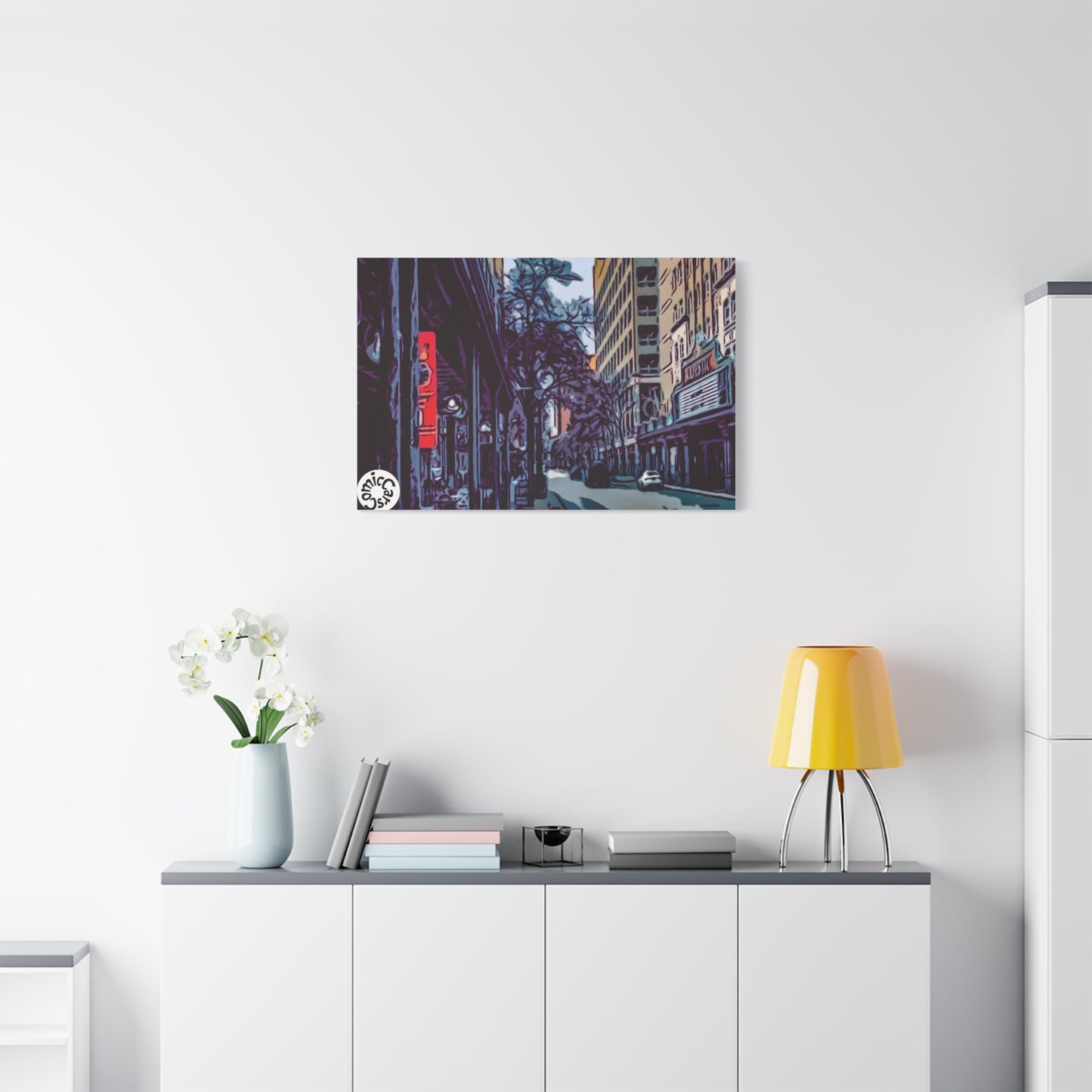 San Antonio Cruises City Matte Canvas Wall Art