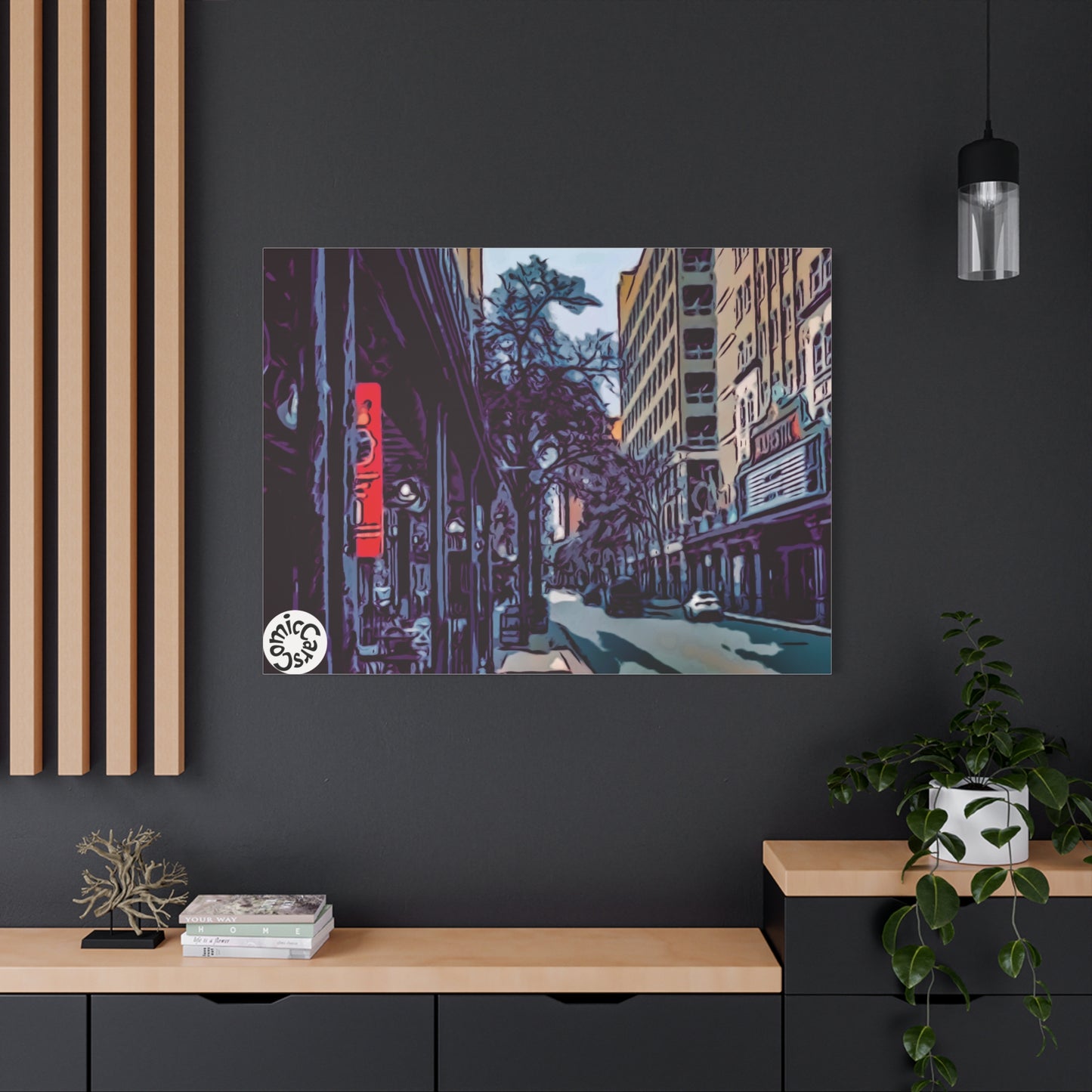 San Antonio Cruises City Matte Canvas Wall Art