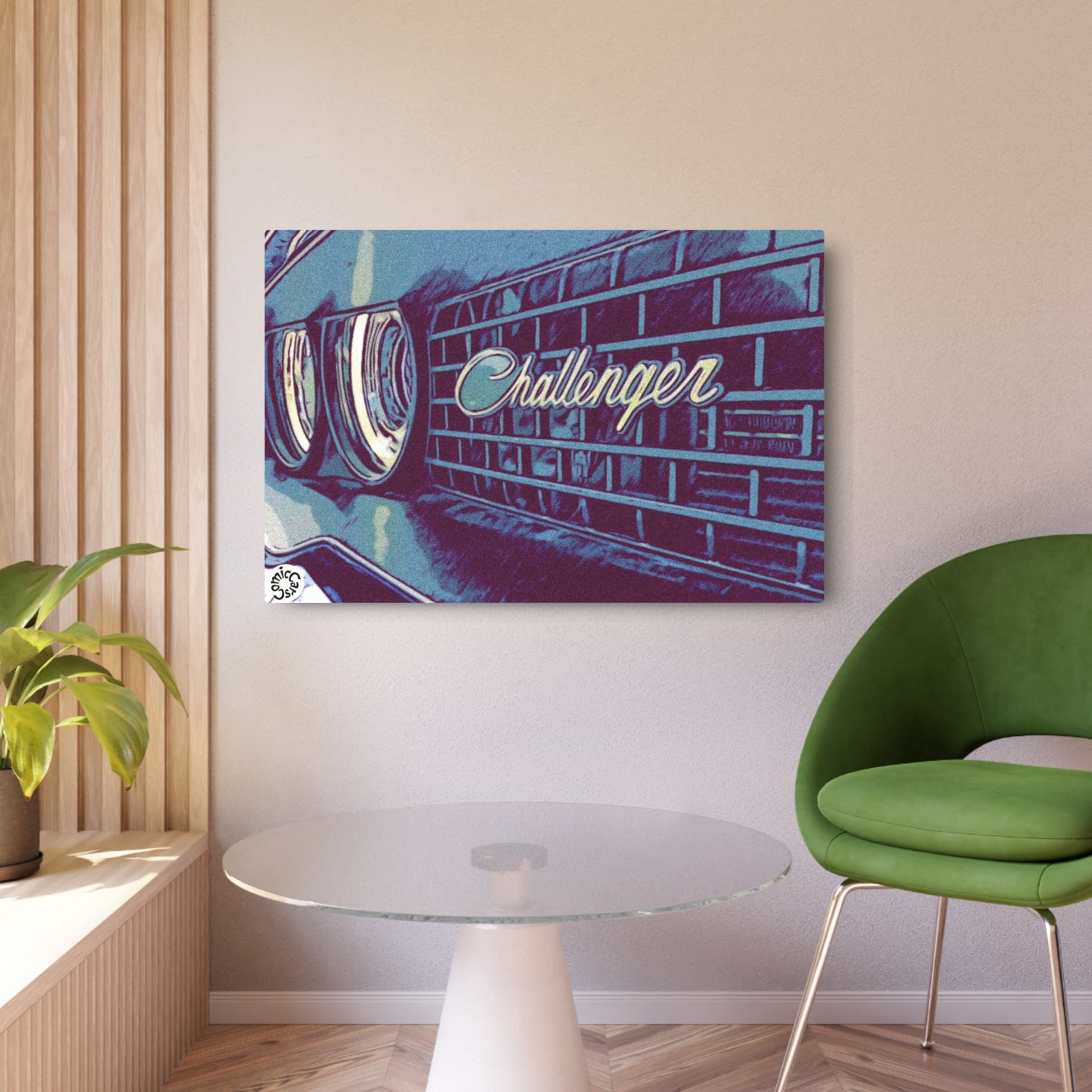 Metal Art Sign Modern Muscle Car Gas Pump Garage Wall Art