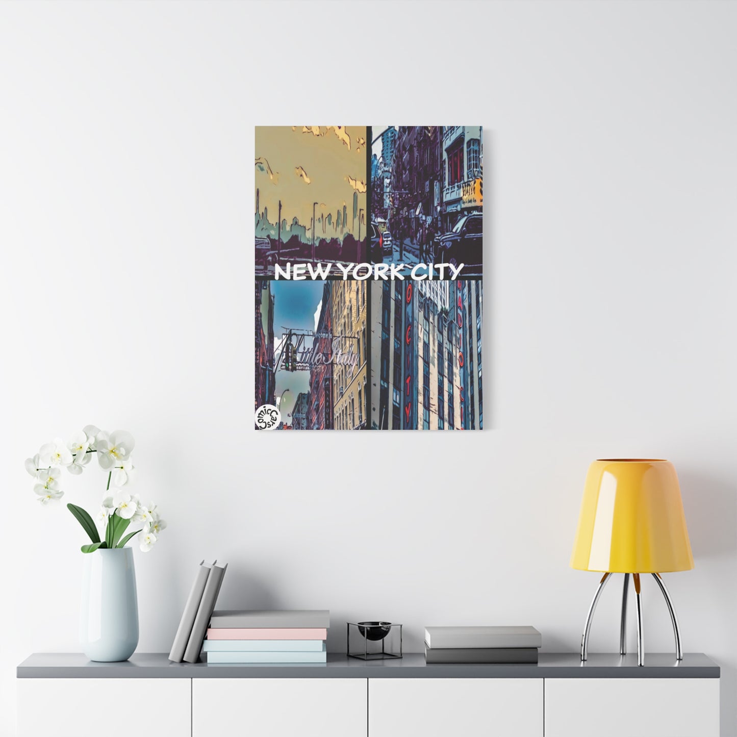 New York City Collection Matte Canvas Wall Art Urban Home Decor