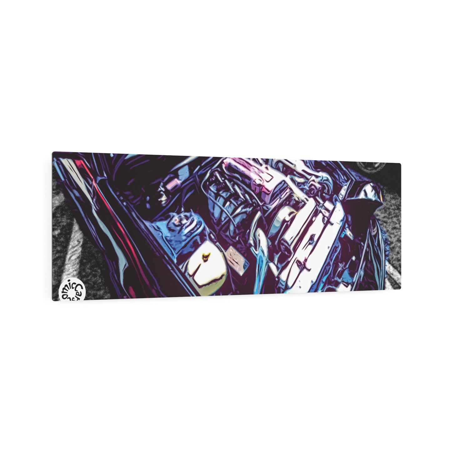 Metal Art Sign Drift Import Car Engine Decor for Garage Man Cave Automotive Theme