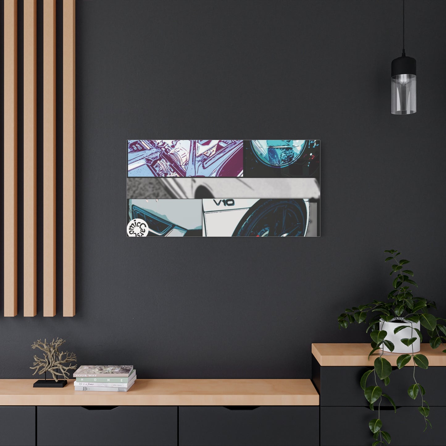 Canvas Print of Fast German Sports Car for Automotive Enthusiasts