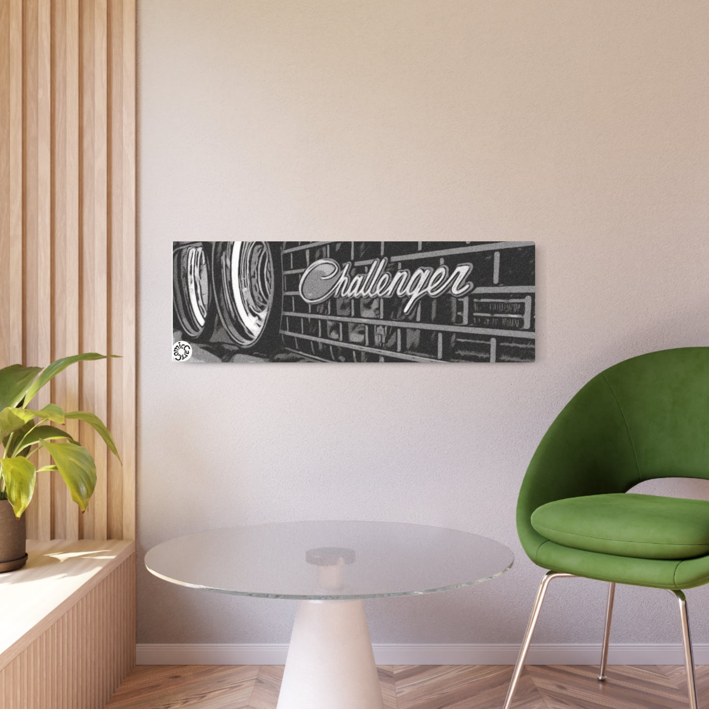 Metal Art Sign Modern Muscle Car Gas Pump Garage Wall Art Black and White Decor