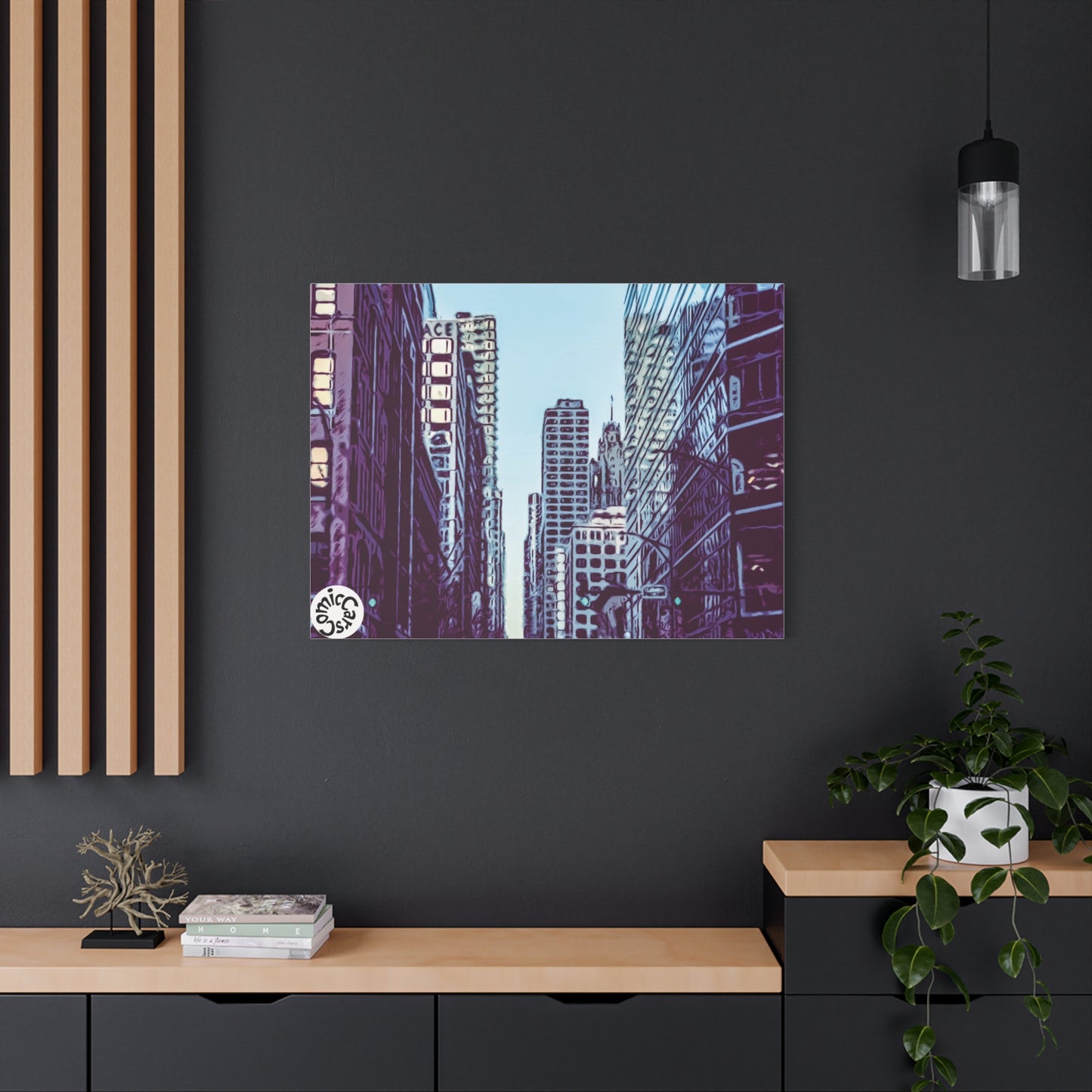 Chi-Town Cruises Matte Canvas Wall Art Urban Decor for Home and Office