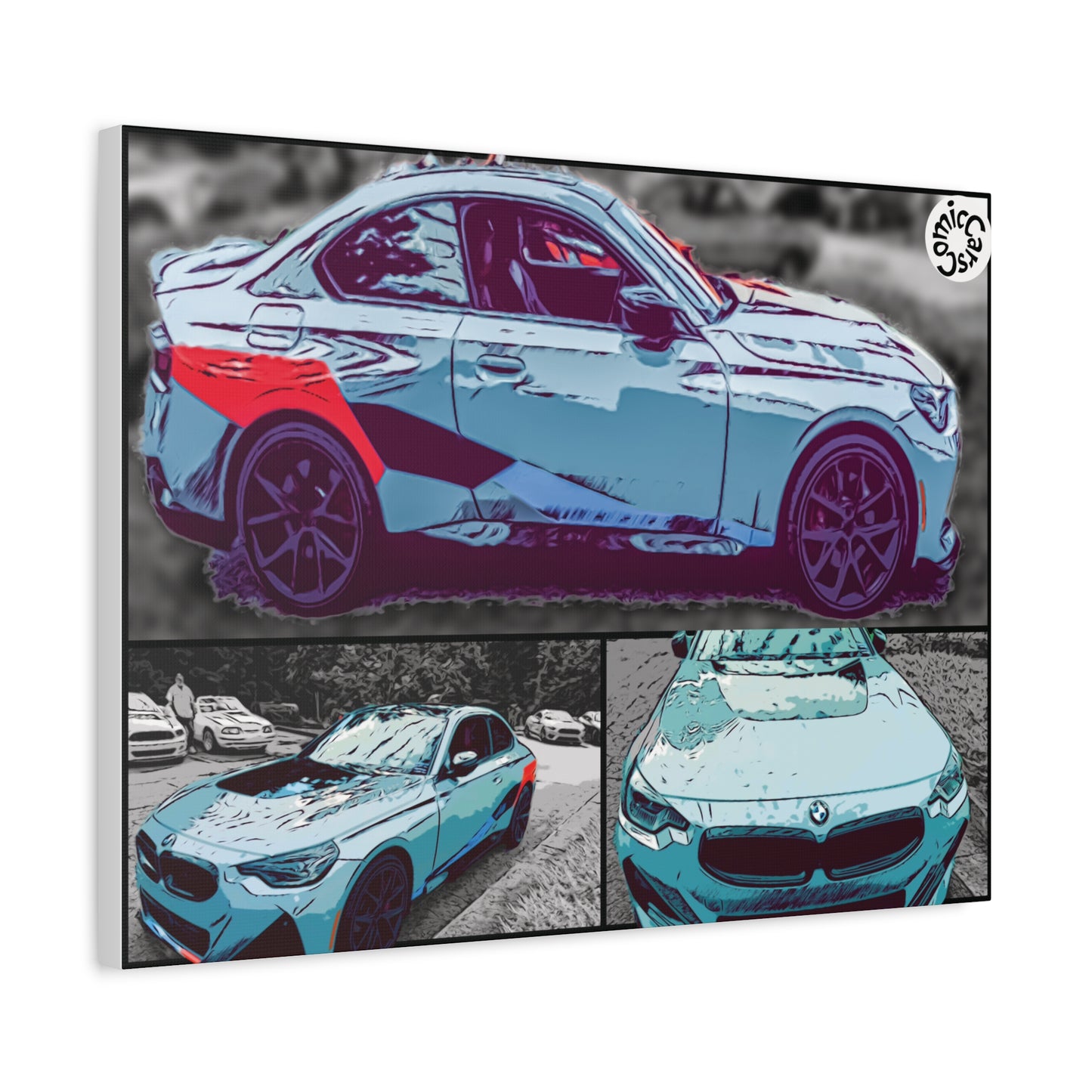 Canvas Print German Sports Car Matte Wall Art Decor