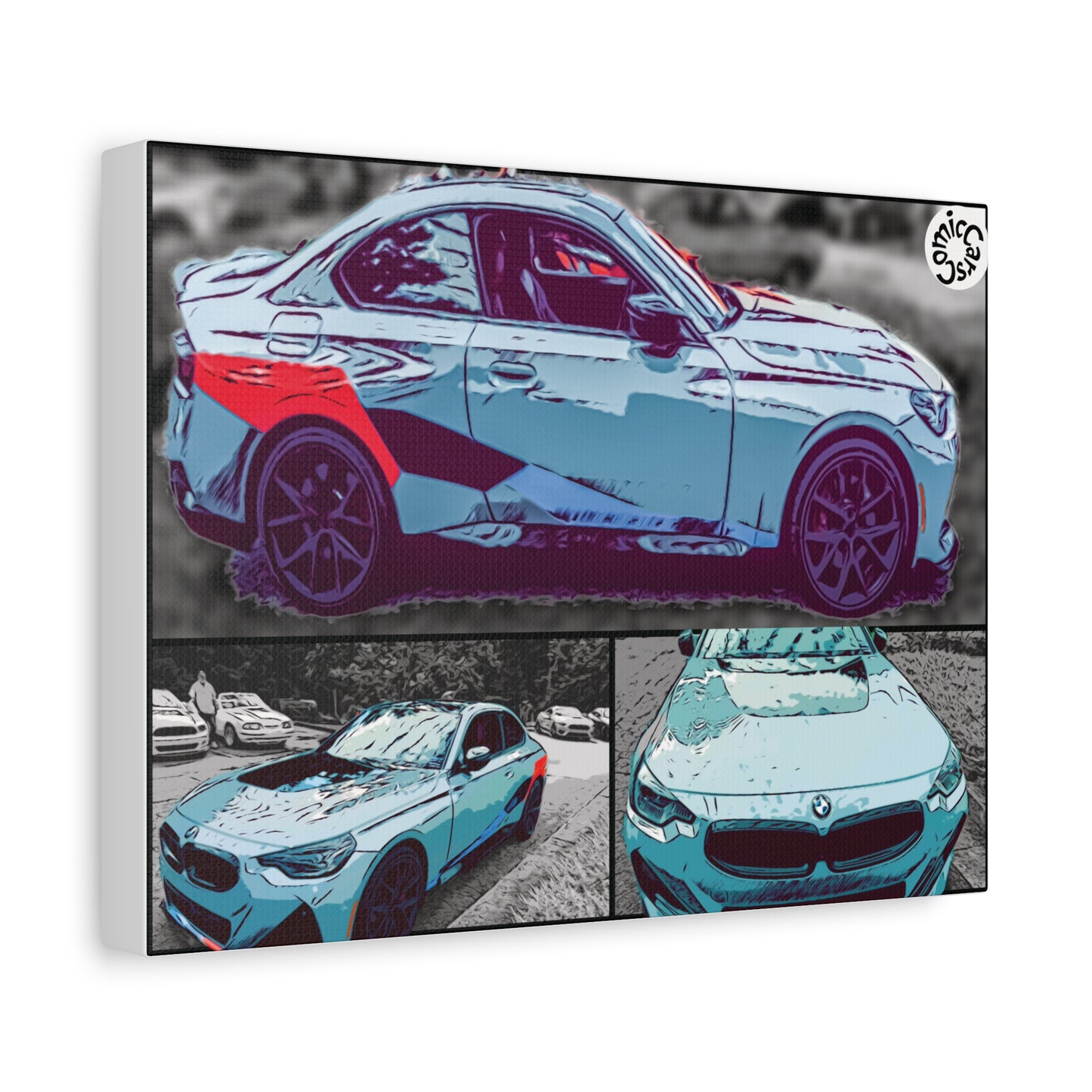 Canvas Print German Sports Car Matte Wall Art Decor