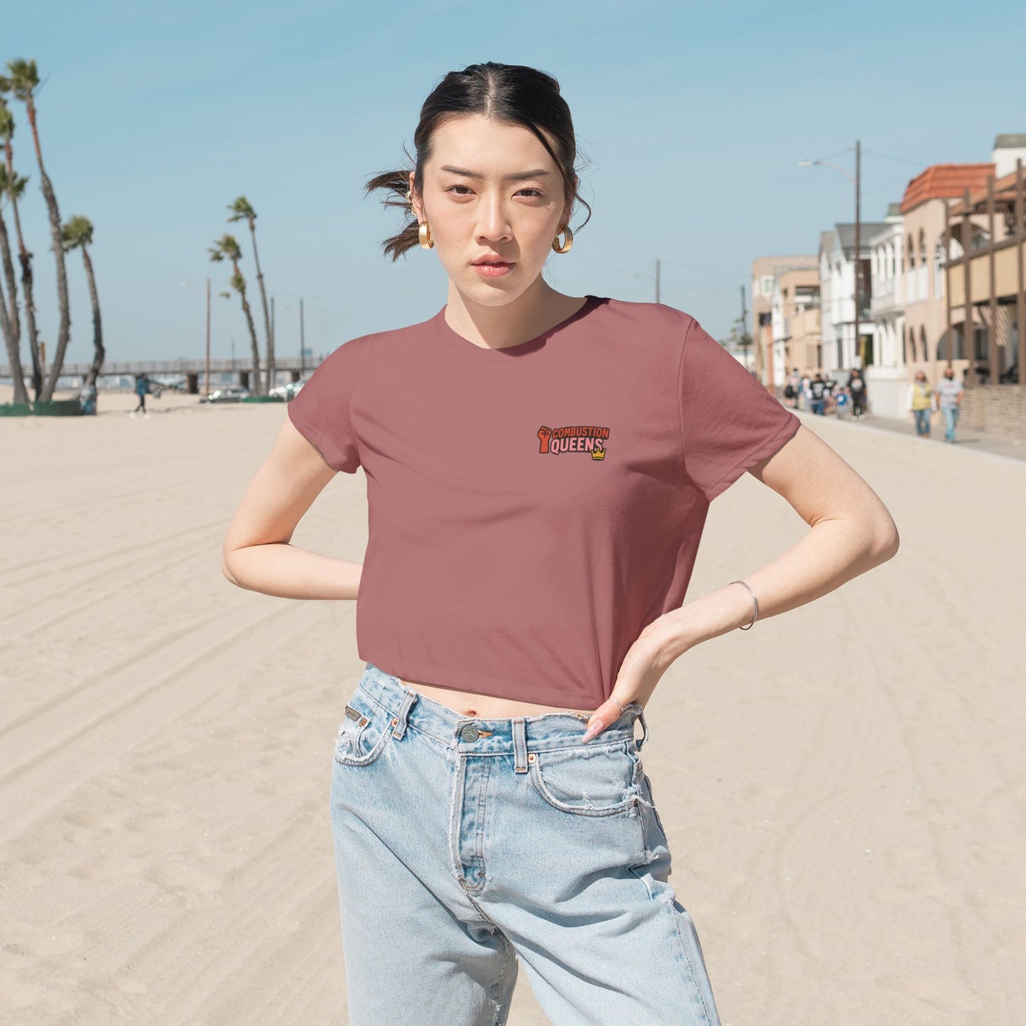 Combustion Queens, Comic My Ride! Empowering Streetwear Crop Top for Women to match YOUR car!