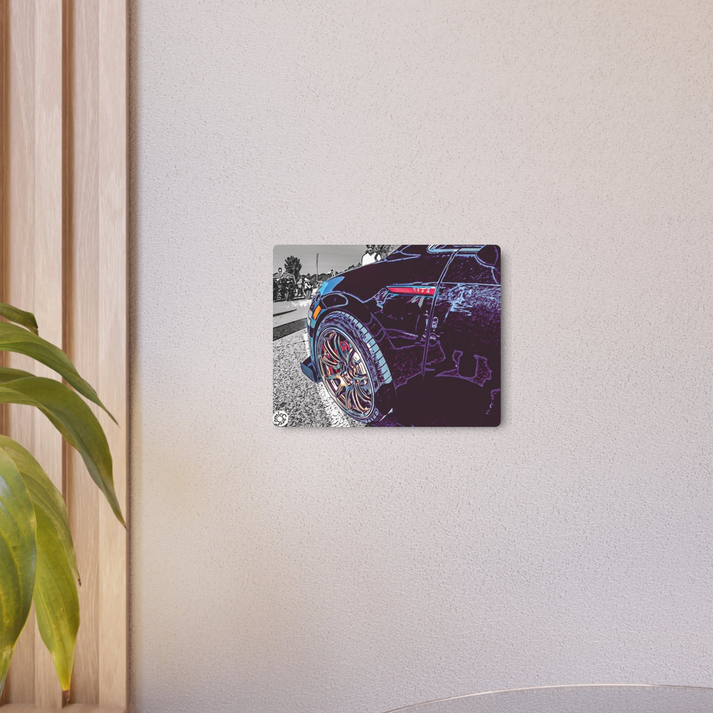 Metal Art Sign German Import Sports Car Wall Decor